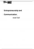 Entreprenuership and Communication