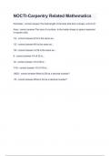 NOCTI-Carpentry Related Mathematics Questions & answers