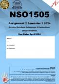 NSO1505 Assignment 2 (COMPLETE ANSWERS) Semester 1 2024 
