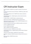 CPI Instructor Exam