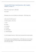 Colorado POST Study Guide |Questions with Complete solution | Graded A+