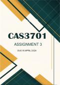 CAS3701 Asignment 3 19 Aril 2024