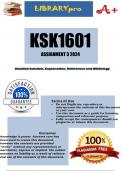 KSK1601 Assessment 3 2024 (813257) - DUE 24 May 2024