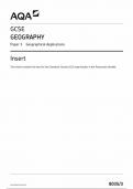2023 AQA GCSE GEOGRAPHY PAPER 3 INSERT [8035/3: Geographical Applications]