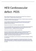 HESI Cardiovascular  defect- PEDS