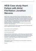 HESI Case study Heart  Failure with Atrial  Fibrillation Jonathan  Stevens