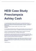 HESI Case Study  Preeclampsia  Ashley Cash