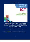 Edexcel IGCSE ICT Compilation Bundle.  