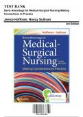 Test Bank for Davis Advantage for Medical-Surgical Nursing Making Connections to Practice, 3rd Edition by Hoffman, 9781719647366, Covering Chapters 1-56 | Includes Rationales