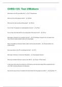 CHRS-125: Test 2/Midterm Questions & Answers Already Graded A+