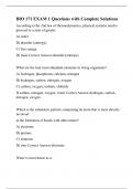 BIO 171 EXAM 1 Questions with Complete Solution1