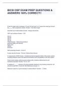 BICSI OSP EXAM PREP QUESTIONS & ANSWERS 100% CORRECT!!