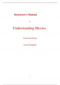 Instructor Manual for Understanding Movies 14th Edition By Louis Giannetti (All Chapters, 100% Original Verified, A+ Grade)