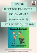 HRPYC81 Project 5 Assessment 18 2024 - Literature Review