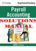 Payroll Accounting 2024 34th Edition by Bernard J. Bieg, Bridget Stomberg INSTRUCTOR GUIDE & SOLUTIONS MANUAL