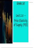 Price Elasticity of Supply (PES)