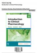 Test Bank for Introduction to Clinical Pharmacology, 10th Edition by Visovsky, 9780323755351, Covering Chapters 1-20 | Includes Rationales