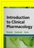 TEST BANK FOR INTRODUCTION TO CLINICAL PHARMACOLOGY 10TH EDITION COMPLETE GUIDE WITH ALL CHAPTERS