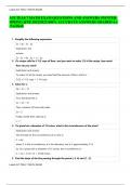 ATI TEAS 7 MATH EXAM QUESTIONS AND ANSWERS (WINTER-SPRING QTR 2022/2023)100% ACCURATE ANSWERS GRADED A+ (Verified)