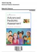 Test Bank for Advanced Pediatric Assessment, 3rd Edition by Chiocca, 9780826150110, Covering Chapters 1-26 | Includes Rationales