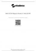 GCSE RELIGIOUS STUDIES A Paper 2A: Thematic Studies
