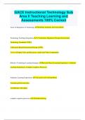 GACE Instructional Technology Sub Area Ii Teaching Learning and Assessments 100% Correct