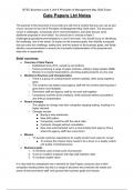 Unit 6  Principles of Management BTEC Business Level 3 Gale Papers Ltd
