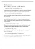 AQA GCSE SPANISH oral questions and answers for all themes