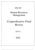 (UOPX) NSG 547 HUMAN RESOURCES MANAGEMENT COMPREHENSIVE FINAL REVIEW