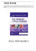 Test Bank For Oral Pathology for the Dental Hygienist 8th Edition by Olga A. C. Ibsen||ISBN 978-0323764032||All Chapters||Complete Guide A+