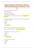 Milady Esthetics State Board Review / Revised Questions and Answers / sure A+