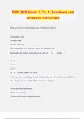 PSY 3604 Exam 2 Ch. 5 Questions and Answers 100% Pass