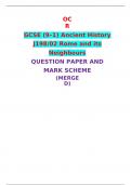 OCR  GCSE (9–1) Ancient History J198/02 Rome and its Neighbours  QUESTION PAPER AND MARK SCHEME (MERGED) 
