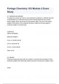 Portage Chemistry 103 Module 2 Exam Study (1)