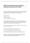 HESI Fundamentals Exam Practice Questions Advanced Text 2024