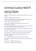 Criminal Justice NOCTI 2023//2024