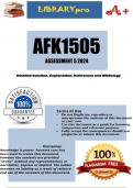 AFK1505 ASSESSMENT 5 2024 (891382) - DUE 1 August 2024