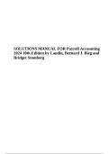 SOLUTIONS MANUAL FOR Payroll Accounting 2024 10th Edition by Landin, Bernard J. Bieg and Bridget Stomberg
