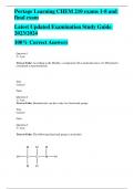 CHEM 210 Module 1, 2, 3, 4, 5, 6, 7, 8 Exam Newest Questions and Answers (2023 / 2024) (Verified Answers) A+