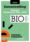Samenvatting Biologie Examen HAVO 2024