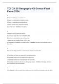 TCI CH 25 Geography Of Greece Study Guide Test 2024.
