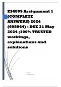 HES4809 Assignment 1 (COMPLETE ANSWERS) 2024 (608044) - DUE 31 May 2024 ;100% TRUSTED workings, explanations and solutions