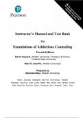 Test Bank For Foundations of Addictions Counseling, 4th Edition by David Capuzzi, Mark D. Stauffer