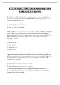 ECON 2006 TOP Exam Questions and  CORRECT Answers