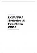LCP4804 Activties Feedback