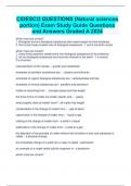 CIDESCO QUESTIONS (Natural sciences portion) Exam Study Guide Questions and Answers Graded A 2024