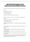 JBL EMT KEY Compulsory Exam  Questions and 100% CORRECT Answers