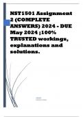 NST1501 Assignment 2 (COMPLETE ANSWERS) 2024 - DUE May 2024 ;100% TRUSTED workings, explanations and solutions.