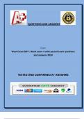 West Coast EMT - Block exam 4 with passed exam questions  and answers 202
