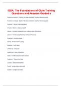  ISSA: The Foundations of Glute Training Questions and Answers Graded a